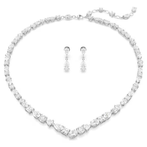 Swarovski Mesmera SET Verschiedene Schliffe, Weiß, Rhodiniert