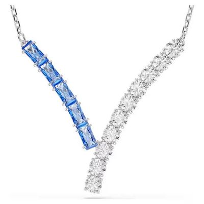 Swarovski Matrix Anhänger Verschiedene Schliffe, Blau, Rhodiniert Swarovski Matrix Anhänger Verschiedene Schliffe, Blau, Rhodiniert