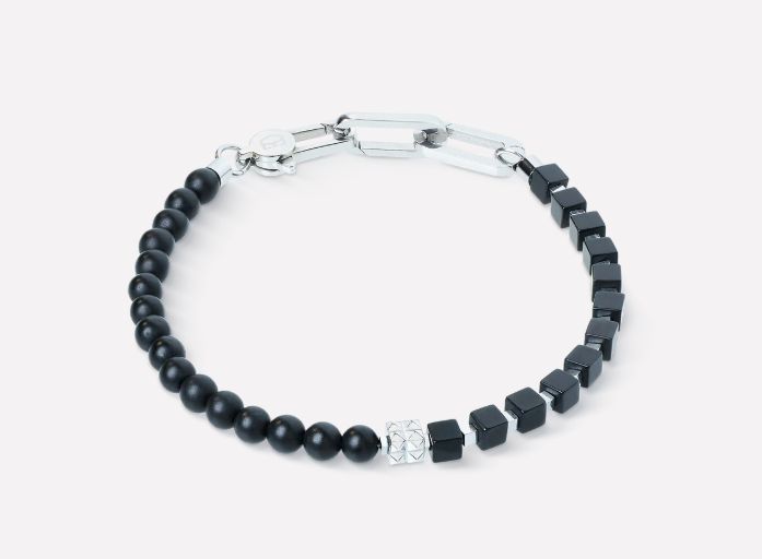 Coeur De Lion Armband Spikes Fusion Onyx schwarz-silber  Armband 0914/30-1300