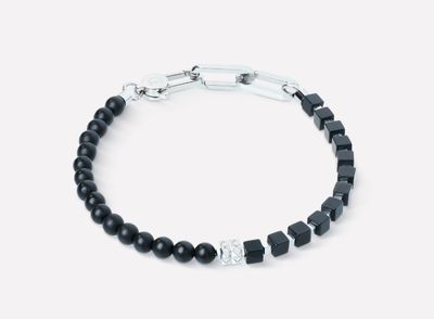 Coeur De Lion Armband Spikes Fusion Onyx schwarz-silber Armband 0914/30-1300 Coeur De Lion Armband Spikes Fusion Onyx schwarz-silber Armband 0914/30-1300