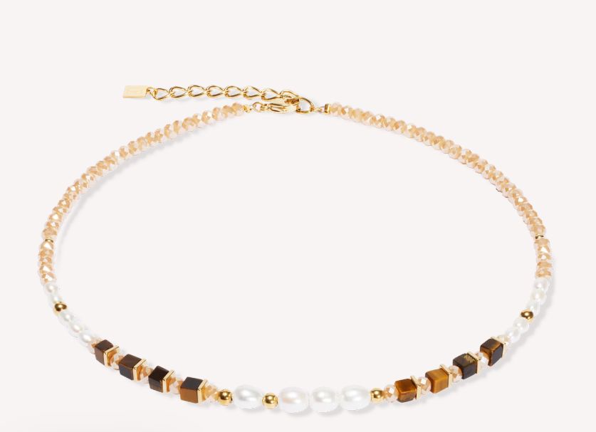 Coeur De Lion Halskette Perle und Gold  Kette  1135/10-1110 Cosmic Pearls deep gold