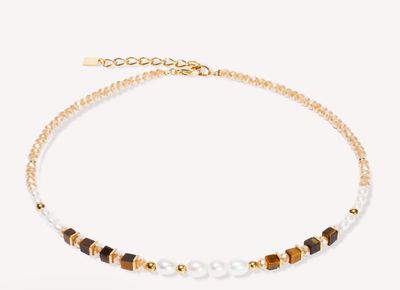 Coeur De Lion Halskette Perle und Gold Kette 1135/10-1110 Cosmic Pearls deep gold Coeur De Lion Halskette Perle und Gold Kette 1135/10-1110 Cosmic Pearls deep gold