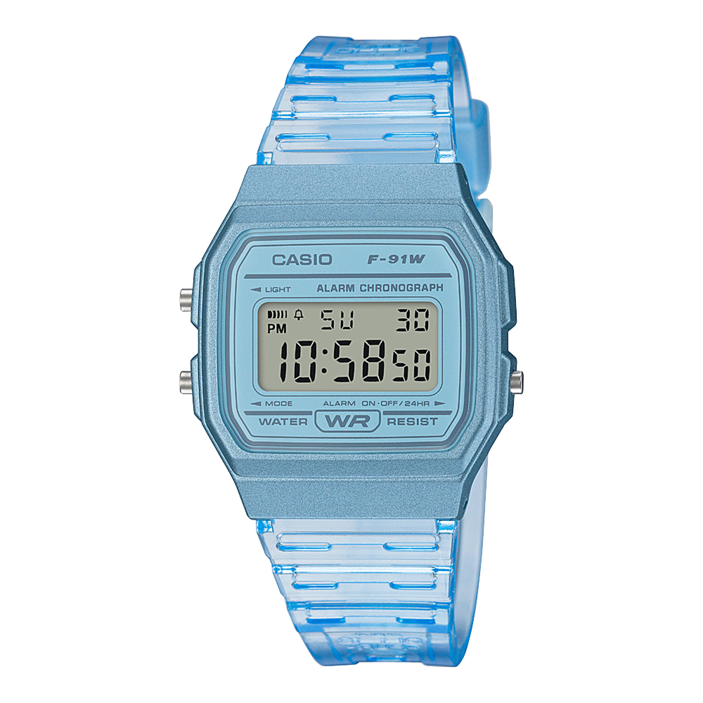 Casio Unisex Digitaluhr F-91WS-2EF Resin Blau