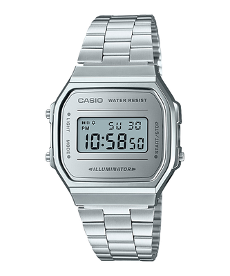 Casio Vintage Unisex Digitaluhr A168WEM-7EF Edelstahl Weiss/Silber Casio Vintage Unisex Digitaluhr A168WEM-7EF Edelstahl Weiss/Silber
