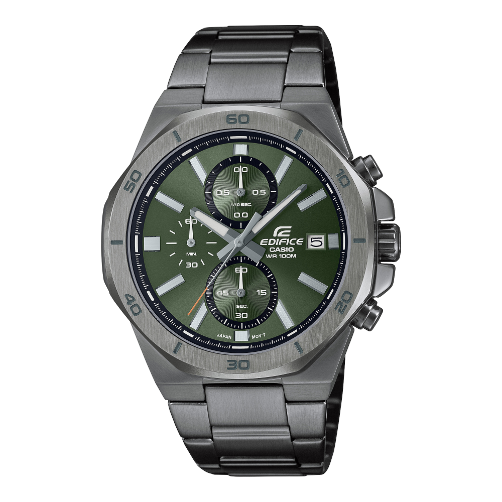 Casio Edifice Herrenuhr EFR-575CL-3AEF Edelstahl Grün