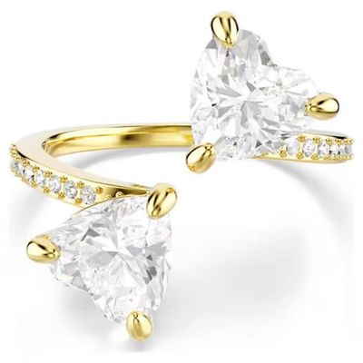 Swarovski Mesmera Offener Ring (55) Herzschliff, Pavé, Weiß, Goldlegierungsschicht Swarovski Mesmera Offener Ring (55) Herzschliff, Pavé, Weiß, Goldlegierungsschicht