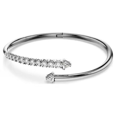 Swarovski Sublima Armreif Weiß, Rutheniert Swarovski Sublima Armreif Weiß, Rutheniert