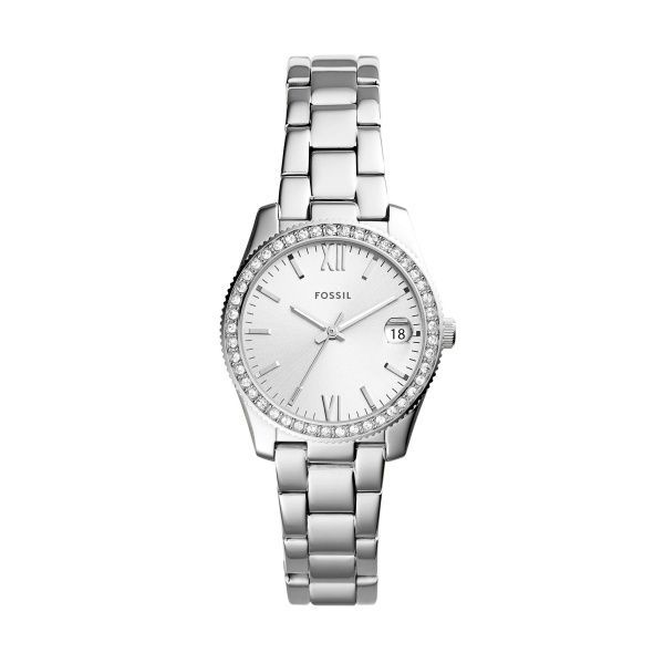 Fossil Damenuhr Scarlette 3-Zeiger/Datum Edelstahl