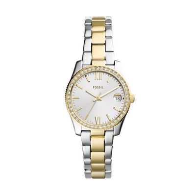 Fossil Uhr Scarlette Mini 3-Zeiger-Werk Datum Edelstahl Bicolor Fossil Uhr Scarlette Mini 3-Zeiger-Werk Datum Edelstahl Bicolor