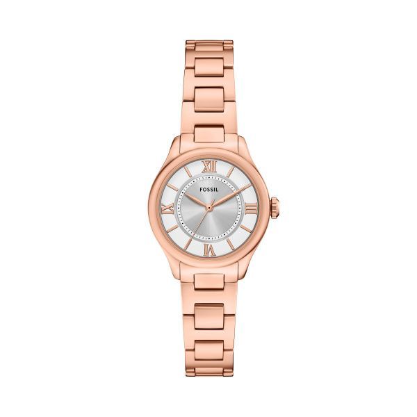 Fossil Uhr Gilmore 3-Zeiger-Werk Edelstahl roségoldfarben