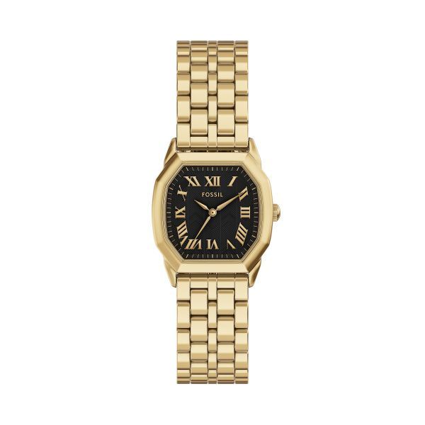 Fossil Uhr Harlow 3-Zeiger-Werk Edelstahl goldfarben