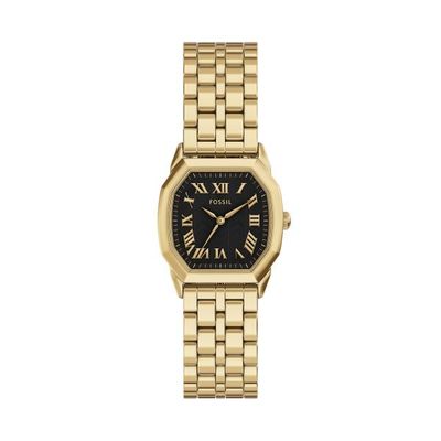 Fossil Uhr Harlow 3-Zeiger-Werk Edelstahl goldfarben