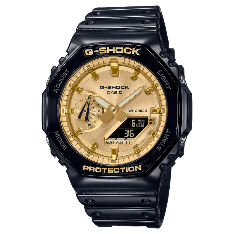 G-ShockGA-2100GB-1AER Schwarz Gold  Armbanduhr Robust Stossfest Stoppuhr Timer Wasserdicht G-ShockGA-2100GB-1AER Schwarz Gold  Armbanduhr Robust Stossfest Stoppuhr Timer Wasserdicht