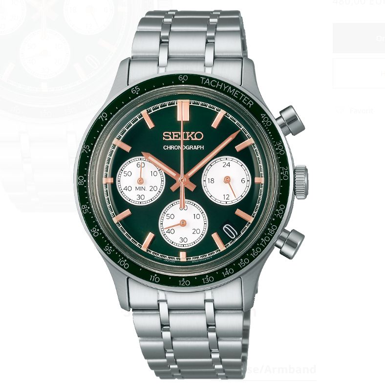 Seiko SSB481P1 Herrenuhr Chronograph Dunkelblau