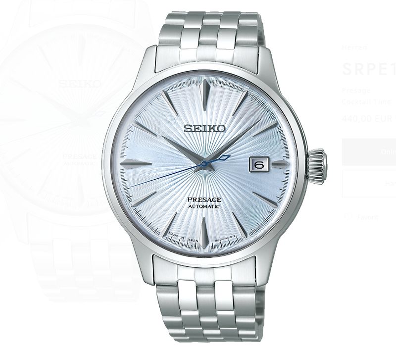 Seiko Presage Cocktail Time Herrenuhr Presage Automatik SRPE19J1 Seiko Presage Cocktail Time Herrenuhr Presage Automatik SRPE19J1