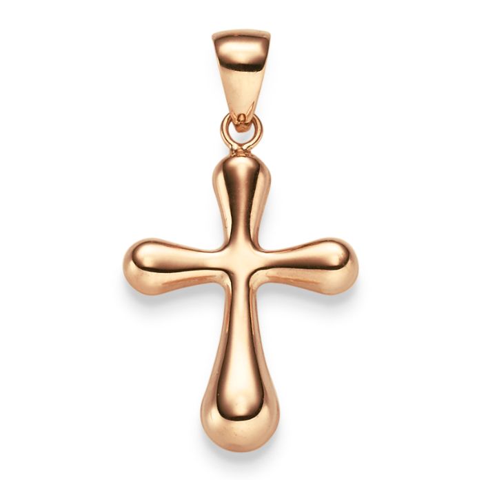 Kreuzanhänger626.00398.1 Rosegold 585 / 14 karat Gold Echtgold Kreuzanhänger626.00398.1 Rosegold 585 / 14 karat Gold Echtgold