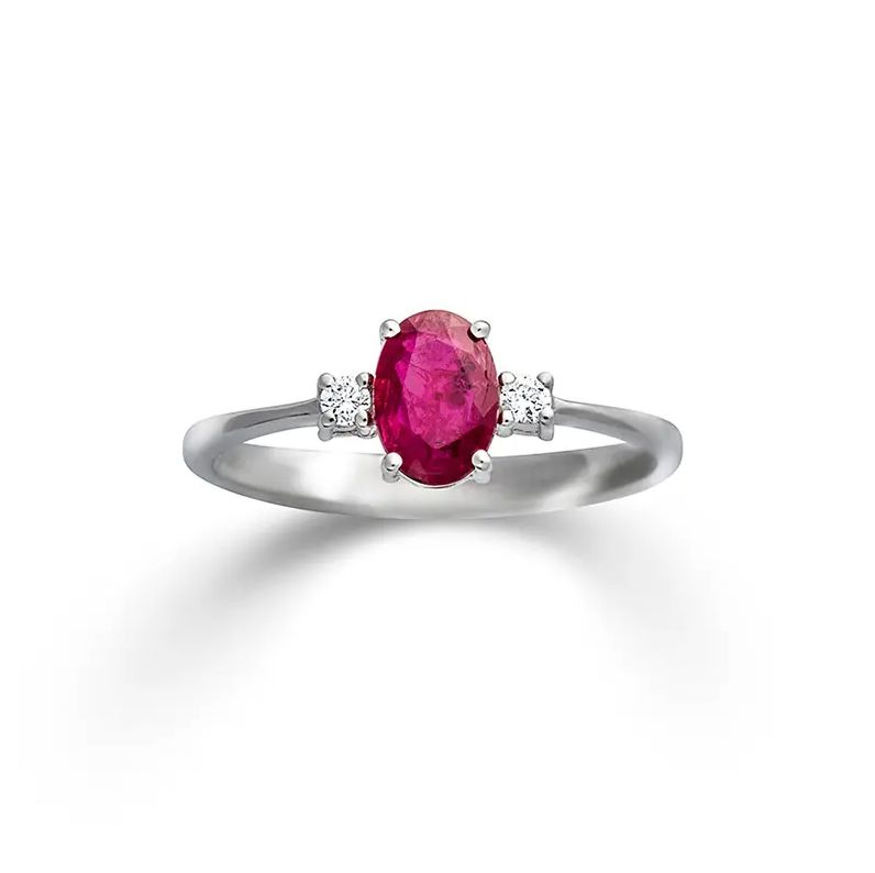 Timeless Ring (56) · Weißgold 585 · 0,89 +Br 0,06ct H/SI · Rubin Timeless Ring (56) · Weißgold 585 · 0,89 +Br 0,06ct H/SI · Rubin