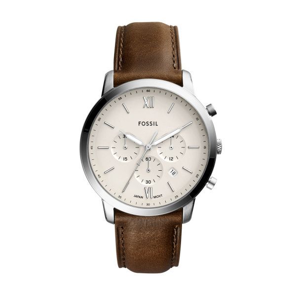 Fossil Herrenuhr Neutra Chronograph Leder Braun Fossil Herrenuhr Neutra Chronograph Leder Braun