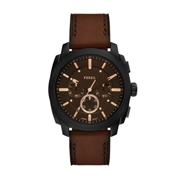 Fossil Uhr Chronograph Machine Leder braun Fossil Uhr Chronograph Machine Leder braun