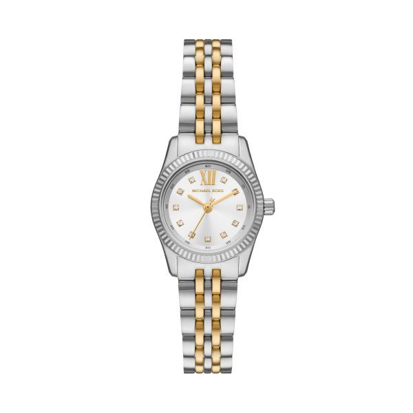 Michael Kors Zweifarbige Armbanduhr Petite Lexington mit Pavé Michael Kors Zweifarbige Armbanduhr Petite Lexington mit Pavé