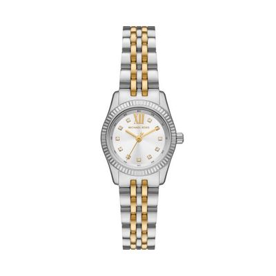 Michael Kors Zweifarbige Armbanduhr Petite Lexington mit Pavé Michael Kors Zweifarbige Armbanduhr Petite Lexington mit Pavé