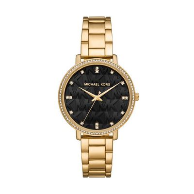 Michael Kors Armbanduhr Pyper schwarz gold