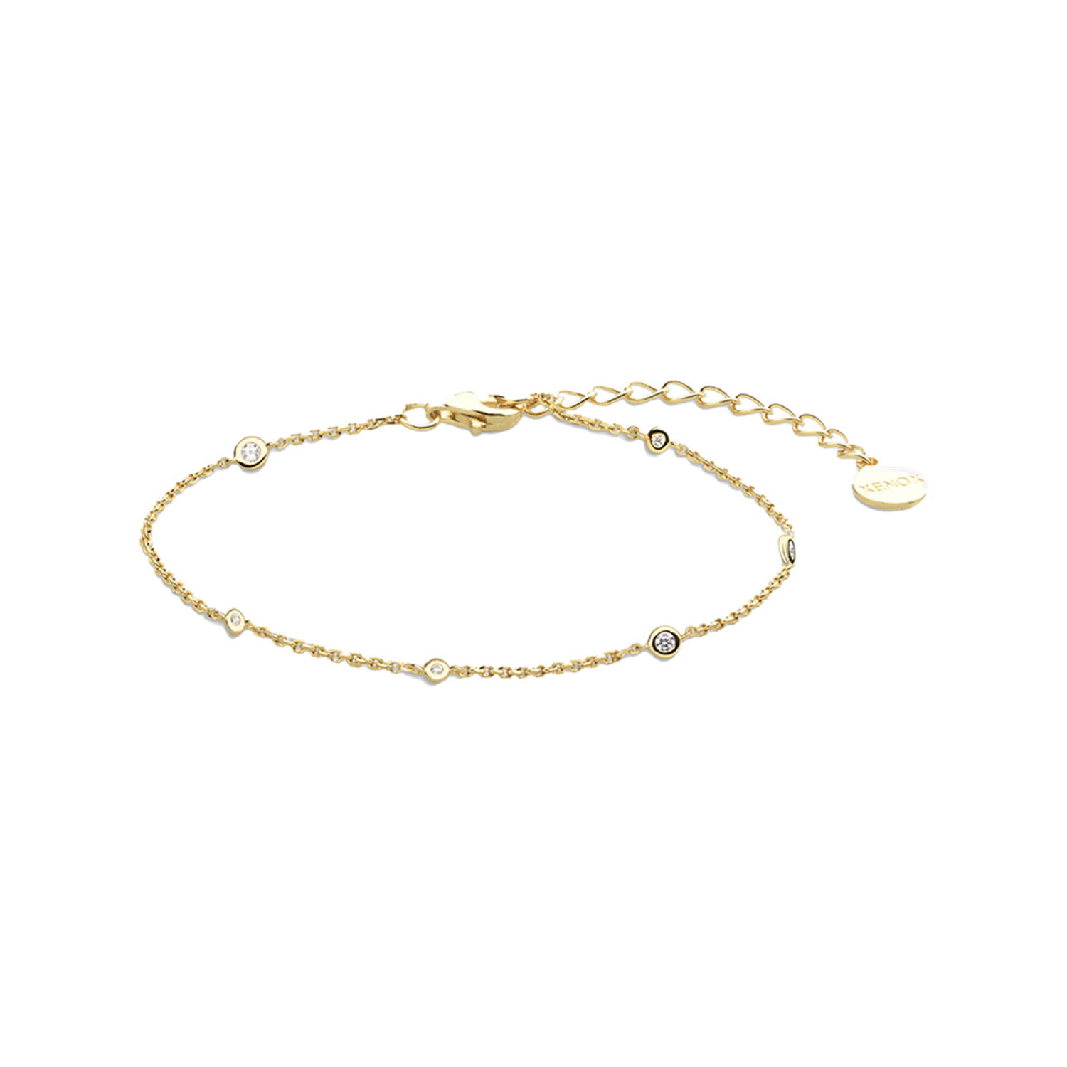 Xenox  Armband Zarge vergoldet mit Zirkonia Steinen