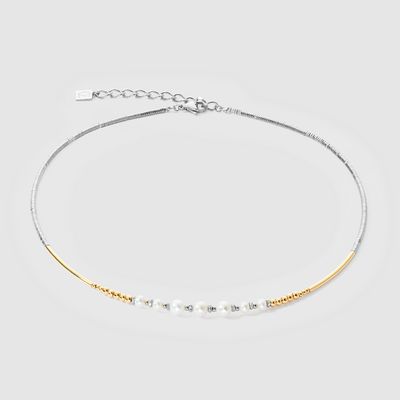 Coeur De Lion Halskette Classic Princess Süßwasserperlen Bicolor