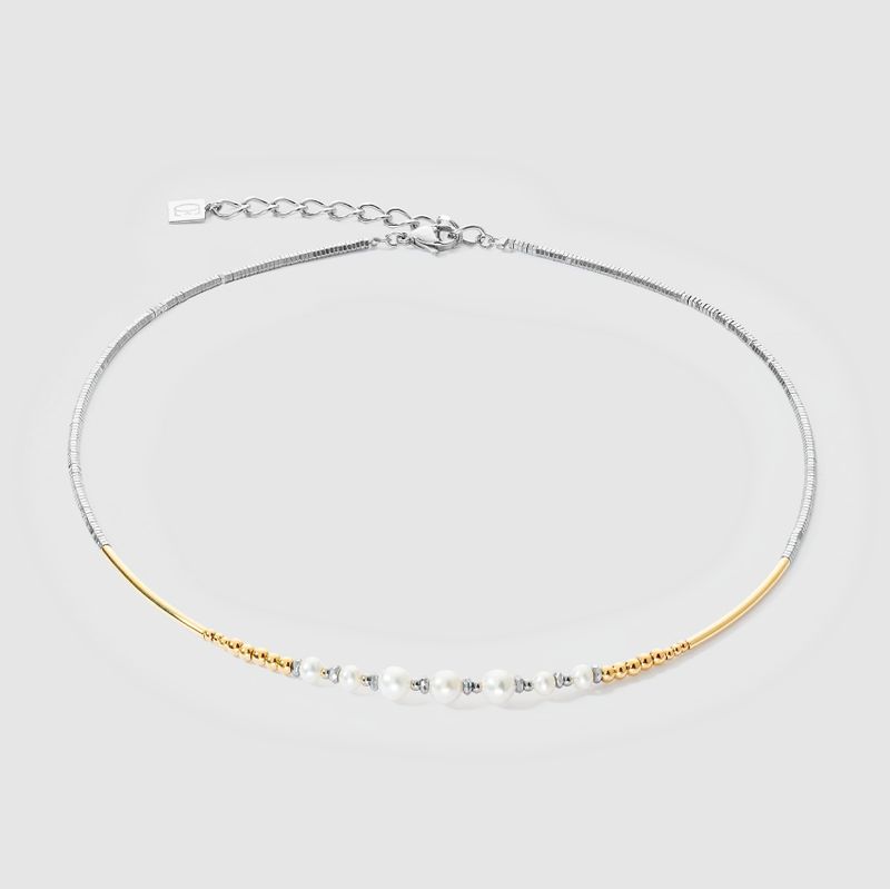 Coeur De Lion Halskette Classic Princess Süßwasserperlen Bicolor