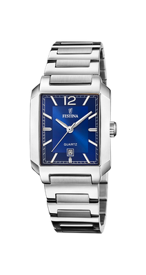 Festina F20679/3 Damen Uhr ON THE SQUARE Edelstahl Blau