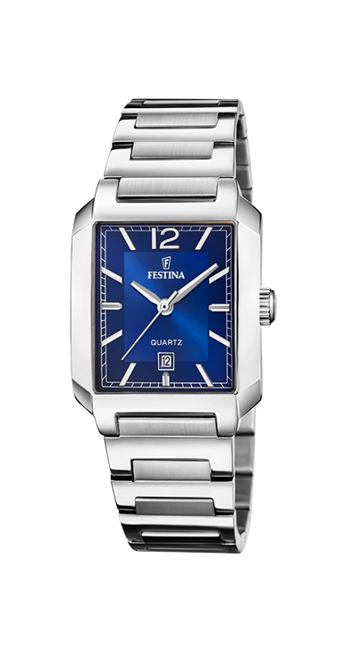 Festina F20679/3 Damen Uhr ON THE SQUARE Edelstahl Blau