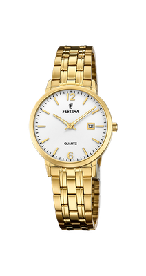 Festina F20514/2 Damen Uhr KLASSIK Edelstahl Armband Gold