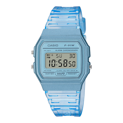 Casio Unisex Digitaluhr F-91WS-2EF Resin Blau Casio Unisex Digitaluhr F-91WS-2EF Resin Blau
