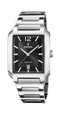 Festina F20677/4 Herren Uhr ON THE SQUARE Edelstahl Schwarz Festina F20677/4 Herren Uhr ON THE SQUARE Edelstahl Schwarz