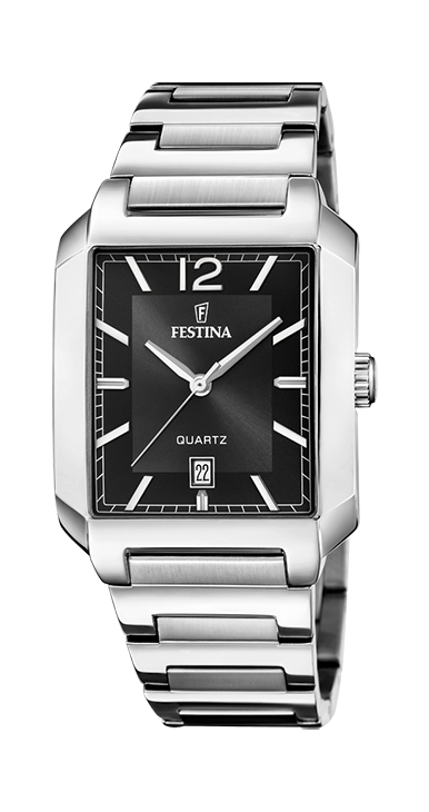 Festina F20677/4 Herren Uhr ON THE SQUARE Edelstahl Schwarz Festina F20677/4 Herren Uhr ON THE SQUARE Edelstahl Schwarz