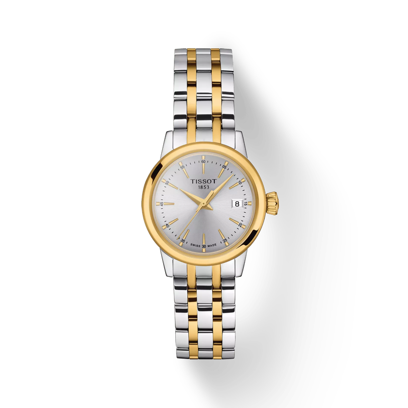 TISSOT CLASSIC DREAM LADY Bicolor Gold SIlber klein