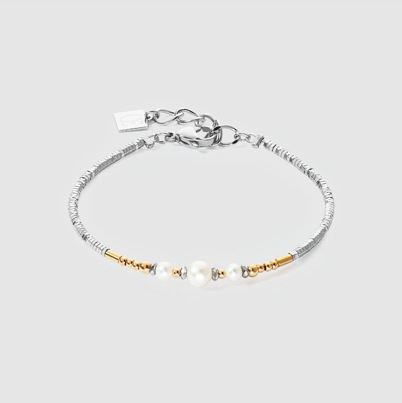 Coeur De Lion Armband Classic Princess Süßwasserperlen Bicolor