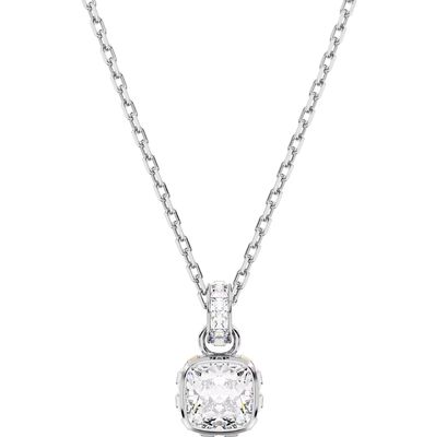 Swarovski Birthstone Anhänger, Kissenschliff, April, Weiß, Rhodiniert
5651704