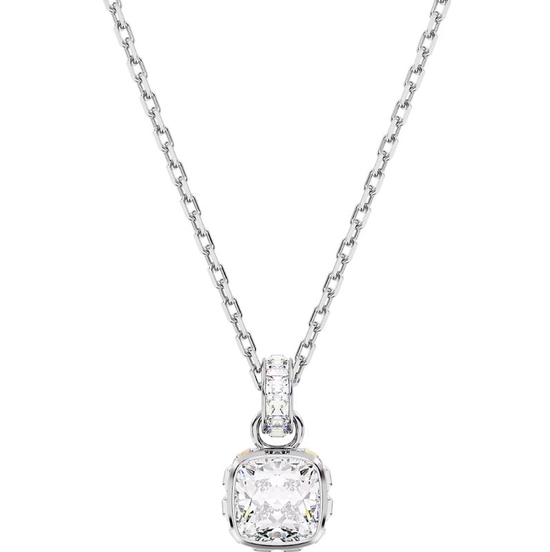 Swarovski Birthstone Anhänger, Kissenschliff, April, Weiß, Rhodiniert
5651704