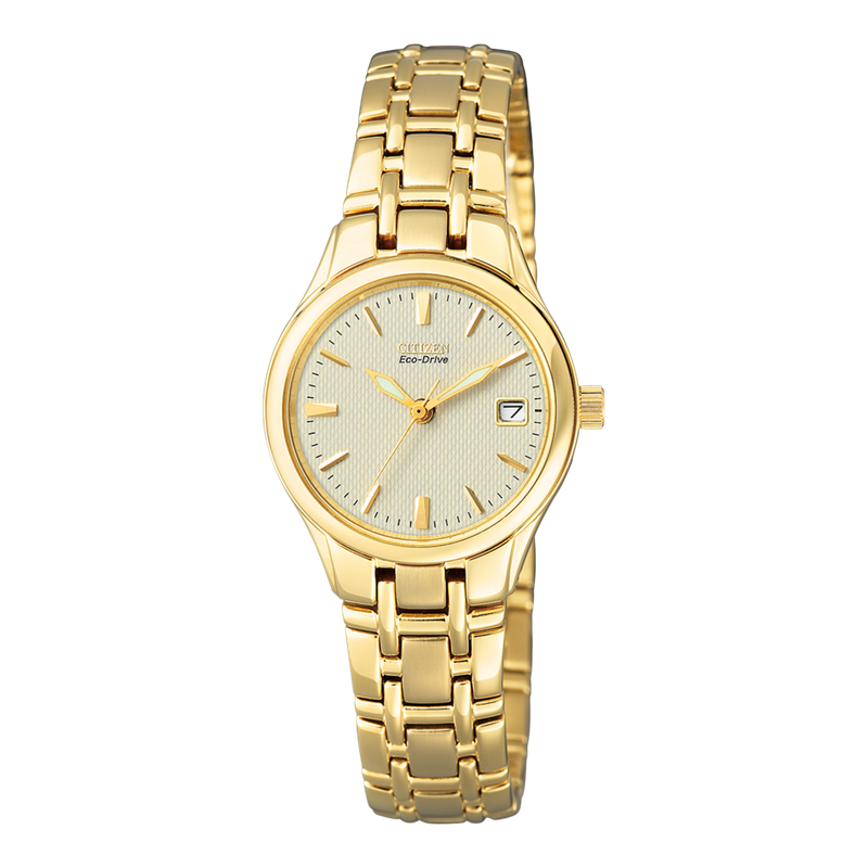 Citizen Damenuhr EW1262-55P Eco-Drive Gold