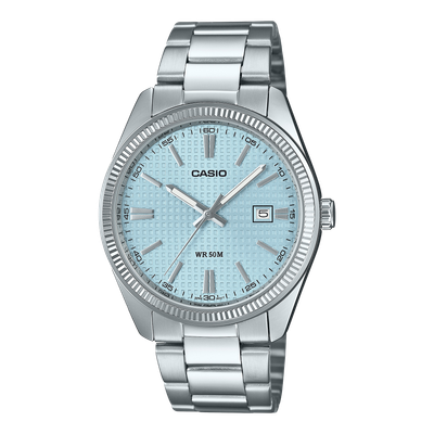 Casio Herrenuhr MTP-1302PE-2AVEF Edelstahl Blau