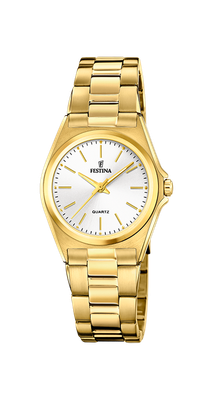 Festina F20557/2 Damen Uhr KLASSIK Edelstahl Gold