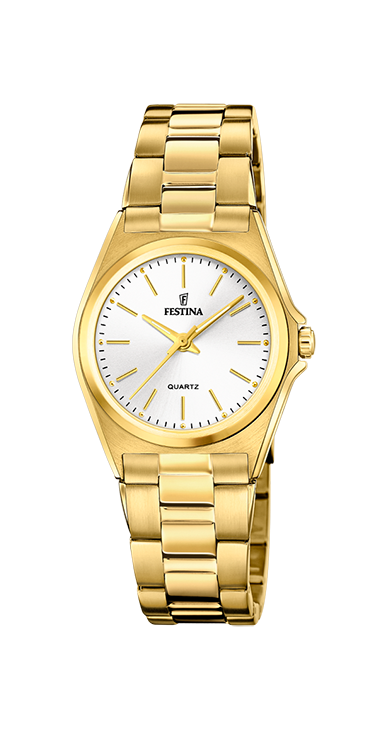 Festina F20557/2 Damen Uhr KLASSIK Edelstahl Gold