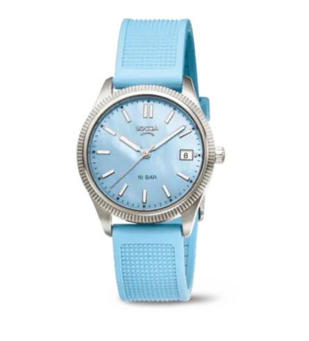 Boccia 3356-03 Damenuhr Titan Damenuhr Trend  PU-Band Perlmuttzifferblatt