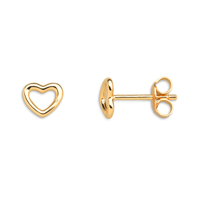 Xenox Ohrstecker LOVE STORY-OS Herz gold