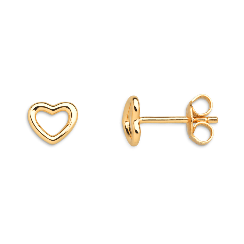 Xenox Ohrstecker LOVE STORY-OS Herz gold
