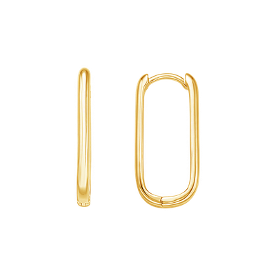 Xenox Basic Creolen Oval Gold