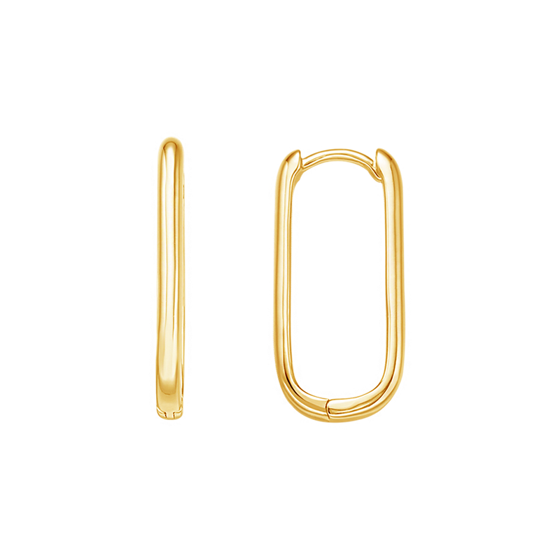 Xenox Basic Creolen Oval Gold Xenox Basic Creolen Oval Gold