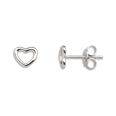 Xenox Ohrstecker LOVE STORY Herz silber