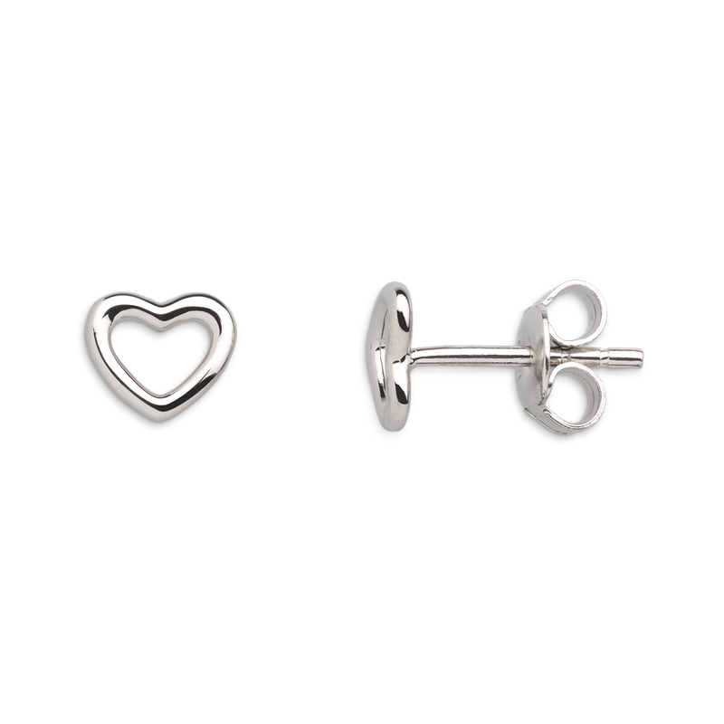 Xenox Ohrstecker LOVE STORY Herz silber